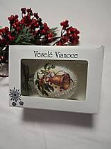 Dekorácie - Vianočná guľa  v darčekovom balení - 17949378_