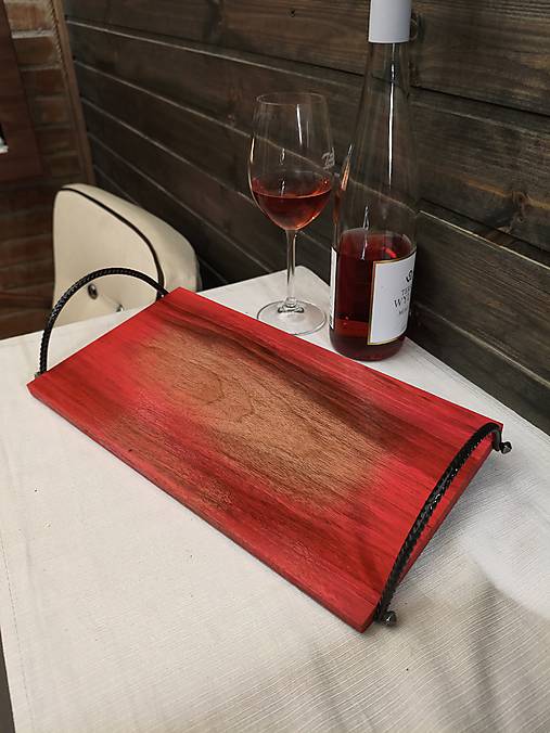 Servírovací podnos "ružový sen"