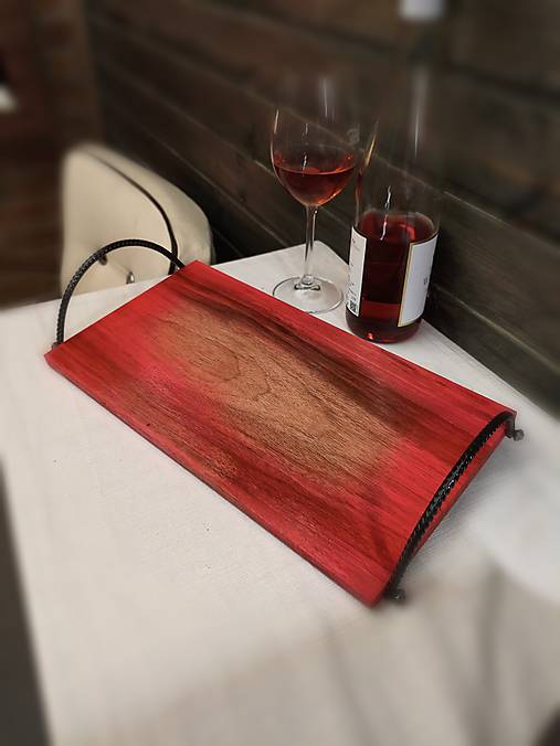 Servírovací podnos "ružový sen"