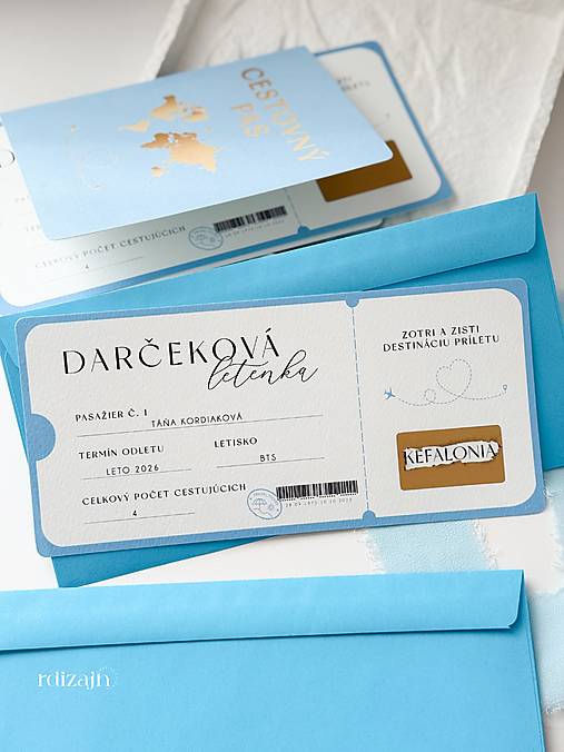 Papiernictvo - Darčekový stierací žreb "LETENKA + CESTOVNÝ PAS" - 17953910_
