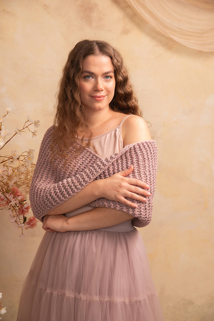 hrubší pléd „Rose Whisper“