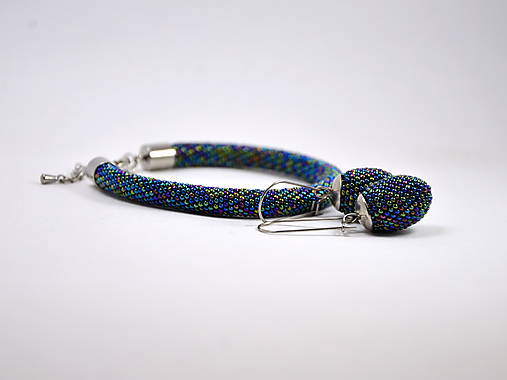 Sady šperkov - Elegantná sada Blue Iris - 17954945_