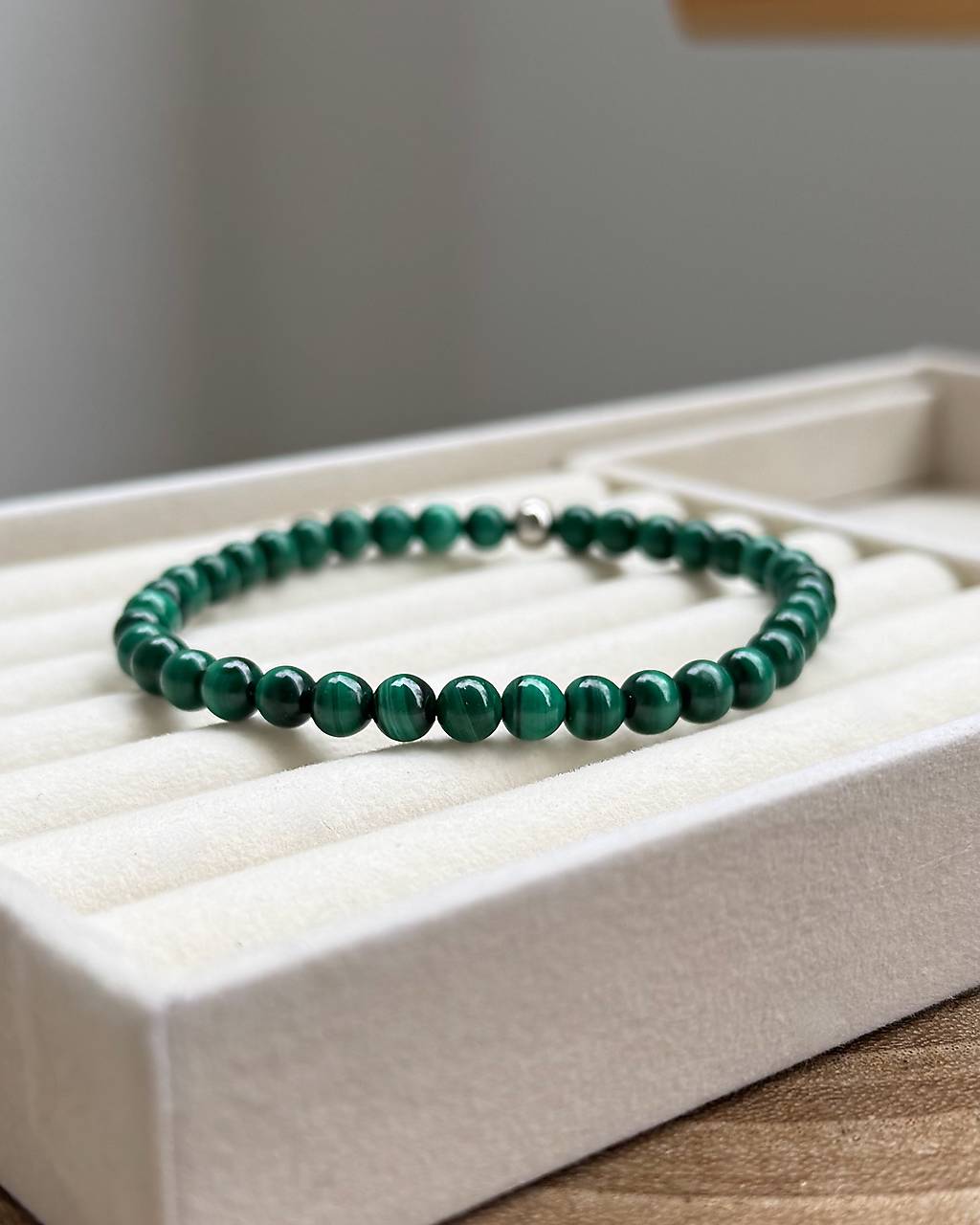 Pánsky náramok Zelený Ochranca - Malachit