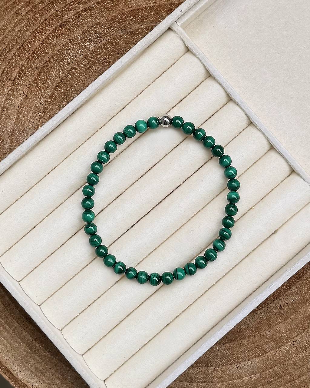 Pánsky náramok Zelený Ochranca - Malachit