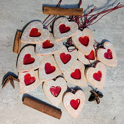 Dekorácie - Set vianočných ozdôb a náušníc - 17952942_