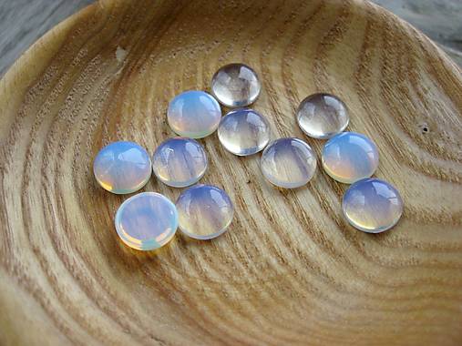 Komponenty - Kabošon minerál 12 mm, 1 ks (opalit) - 17952623_