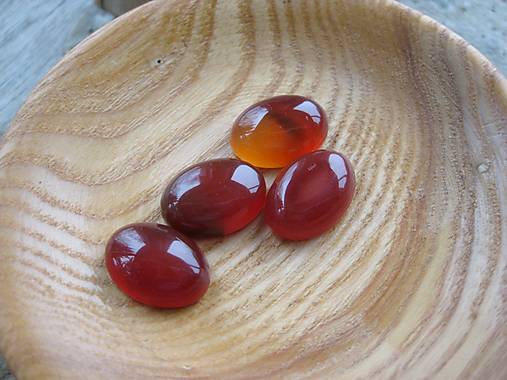 Komponenty - Kabošon minerál 13 x 18 mm, 1 ks (achát) - 17953465_