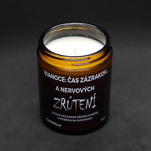 VIANOCE: ČAS ZÁZRAKOV A NERVOVÝCH ZRÚTENÍ sójová sviečka