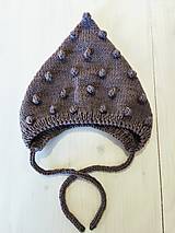 Detské čiapky - Merino čiapočka - škriatok s guličkami (6-12mesiacov (váš výber)) - 17952361_