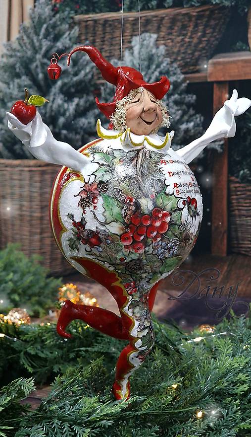 Dekorácie - Škriatok JABĹČKO ~ NAJVÄČŠÍ  - 17954038_