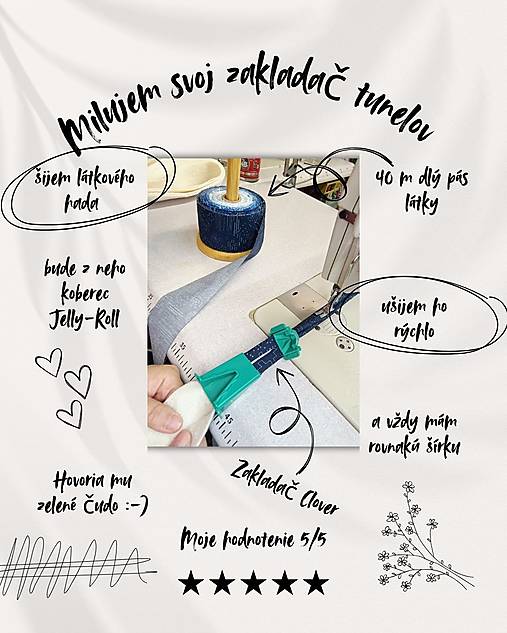 Zakladač na tvorbu látkových tunelov