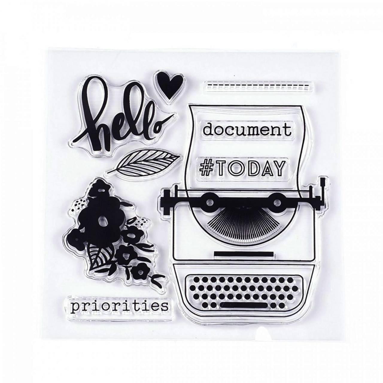 - 50% silikónové razítka, pečiatky, pôvod.cena 5,90€ (písací stroj)