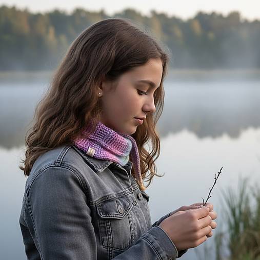 Šatky - Merino šatka | Duhová - 17955769_