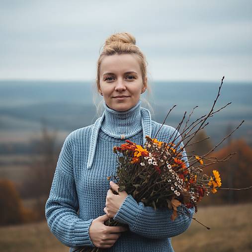 Šatky - Merino šatka | Si modrá - 17956034_