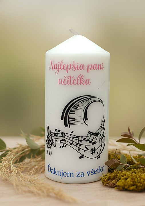 Sviečky - Sviečka pre pani učiteľku - 17957724_