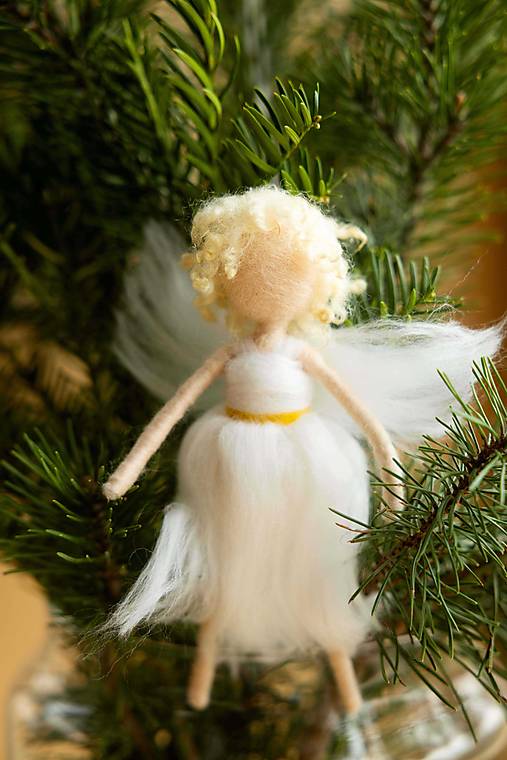 Dekorácie - Vianočný anjel, skladom - 17955744_