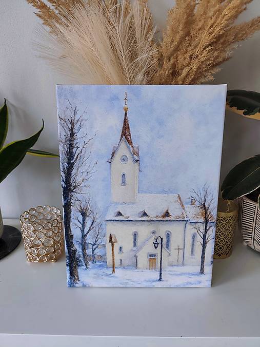 Obraz „Lendacký kostolík“ – svietiaci LED obraz