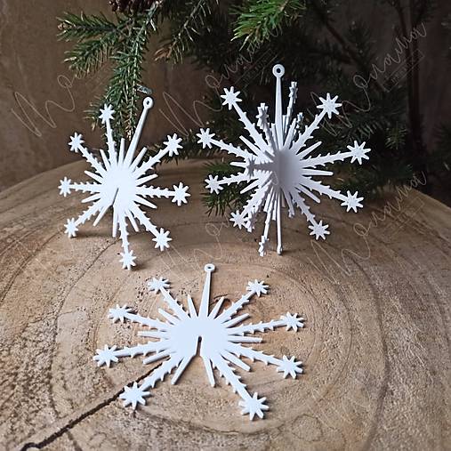 Dekorácie - Retro vločka - Československý Retro Dizajn - 17957838_