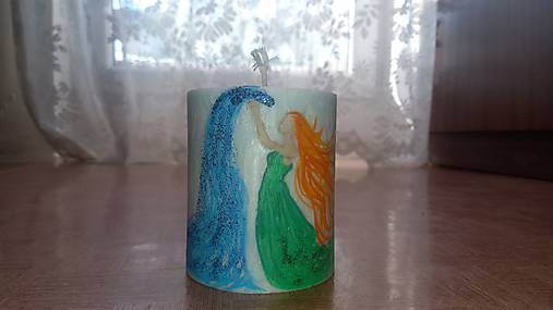 Sviečky - Energetická ritualna sviečka "pokoj po burke"prirodná veľká svieca posvätená energiou Zameru - 17957442_