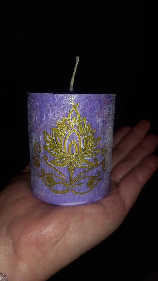 Sviečky - Energetická ritualna magická sviečka prirodná s bielou šalviou Posilnenie Partnerského Vzťahu - 17957458_