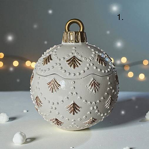 Sviečky - Vianočná sviečka Snehová guľa (Vianočná sviečka Snehová guľa) - 17955799_