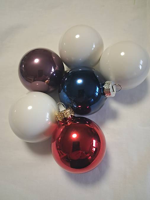 Dekorácie - Vianočné gule sklenené  zdobené horúcim voskom. - 17955594_