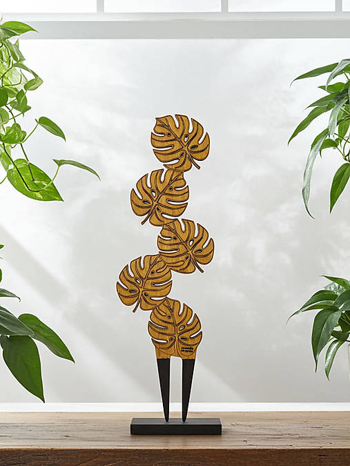 Dekorácie - Opora na rastliny MONSTERKY - 17956944_