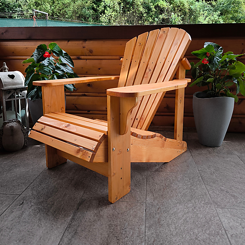 Nábytok - drevené Kreslo v Americkom štýle - 17956350_