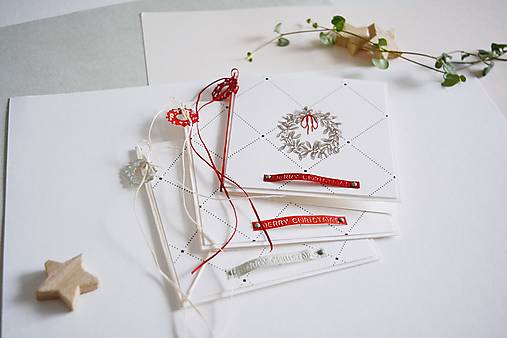 Papiernictvo - Vianočný pozdrav - venček - 17960680_