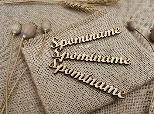 Dekorácie - Nápis - spomíname - 17957985_