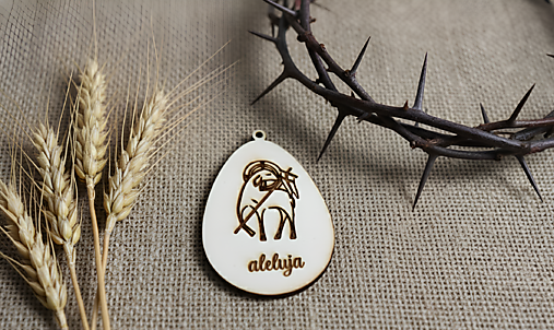 Dekorácie - Veľkonočná dekorácia-baránok - 17958720_