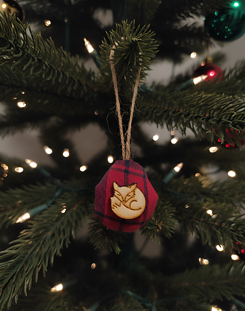 Dekorácie - Karované oriešky - líštičky - 17958769_