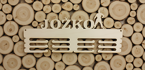 Nábytok - Vešiak na medaily- zápasník - 17958803_