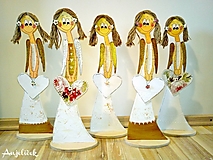 Dekorácie - Anjelik - na stojane - 17959823_