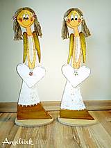Dekorácie - Anjelik - na stojane - 17959825_