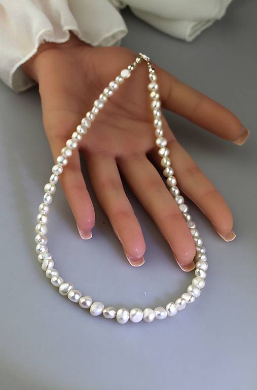 Náhrdelníky - perly pravé náhrdelník - 17959023_