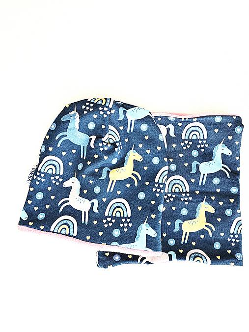 Čiapka/nákrčník "unicorn"