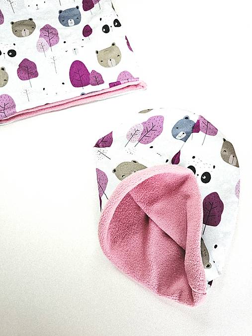 Čiapka/nákrčník na zimu "bears"