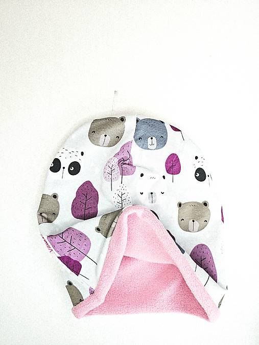 Čiapka/nákrčník na zimu "bears"