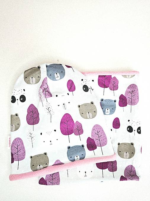 Čiapka/nákrčník na zimu "bears"