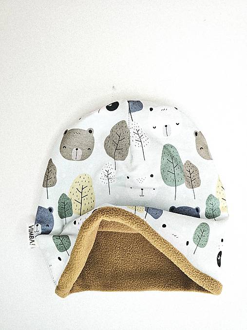 Čiapka/nákrčník na zimu "bears"