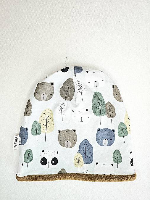 Čiapka/nákrčník na zimu "bears"