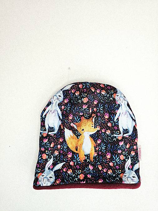 Čiapka/nákrčník na zimu "rabbit&fox"