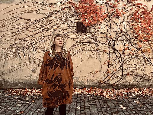 saty s vreckami .kimono skoricove.