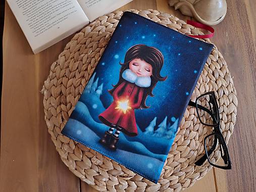 Papiernictvo - Nastavitelný obal na knihu - Vánoční přání - 17958841_