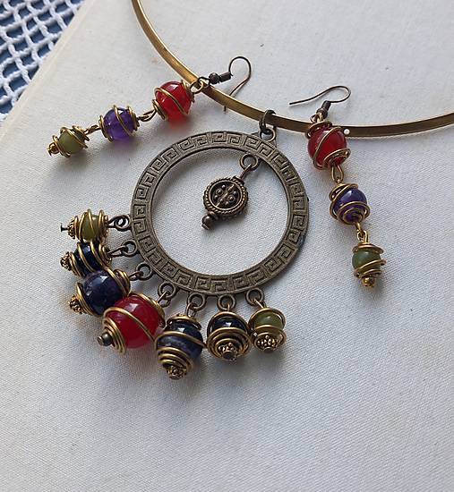 Sady šperkov - Sada Boho mineral - 17958604_