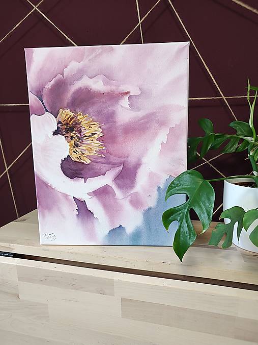 Obrazy - Originálna akvarelová maľba - Ružový sen - 17958533_