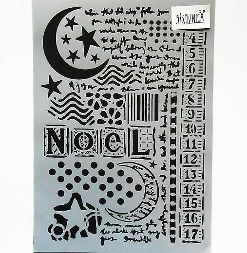 - 60% šablóna Stamperia 20x30 cm mesiac, pôvod.cena 8,90€