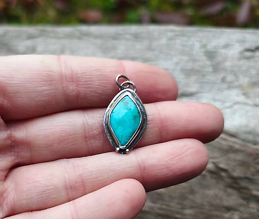 Strieborný Prívesok s Tyrkysom