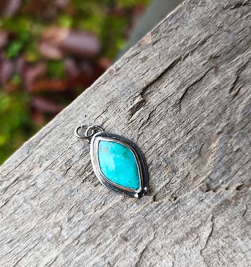 Strieborný Prívesok s Tyrkysom